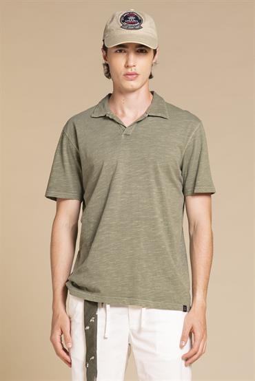 POLO SKIPPER S/S JERSEY SLUB G/D MIL.GREEN