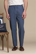 CHINO LONG COMF.MIXED LINEN G/D DENIM