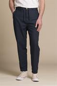 CHINO LONG COMF.MIXED LINEN G/D NAVY