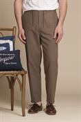 CHINO LONG COMF.MIXED LINEN G/D MUD