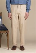 CHINO LONG COMF.MIXED LINEN G/D DESERT