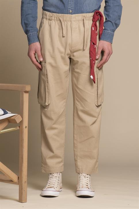 CARGO LONG COMF.MIXED LINEN F/D DESERT