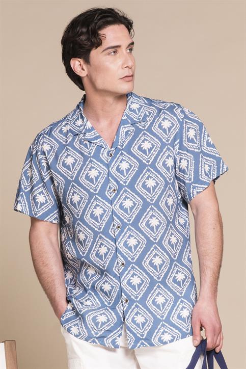 BOWLING SHIRT S/S COMF.SOFT VISCOSE AVION