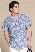 BOWLING SHIRT S/S COMF.SOFT VISCOSE AVION