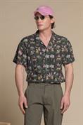 BOWLING SHIRT S/S COMF.SOFT VISCOSE GREEN