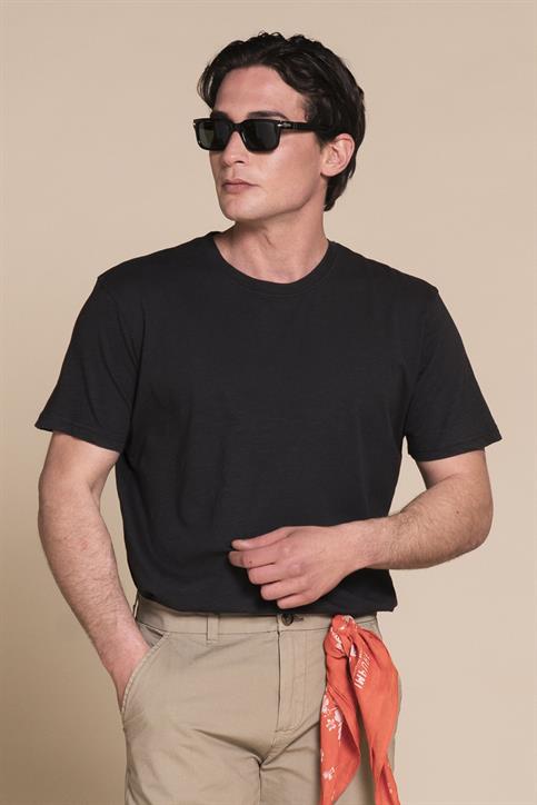 TSHIRT S/S JERSEY SLUB G/D BLACK