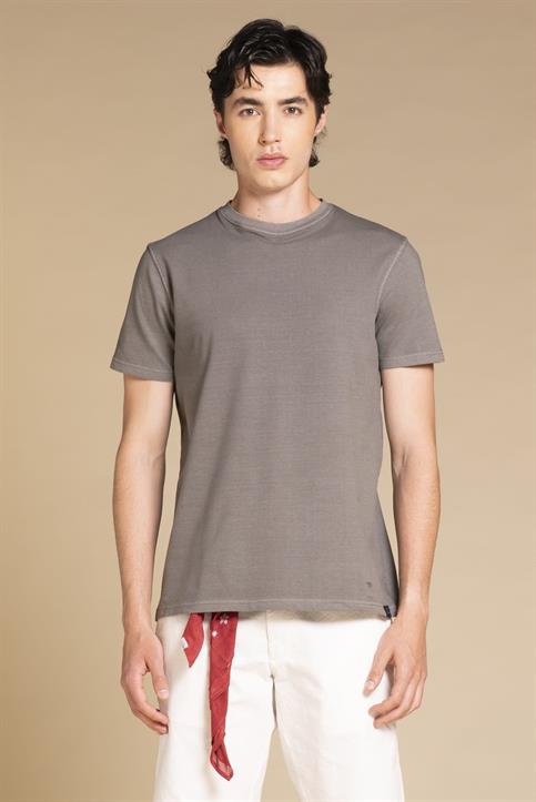 T-SHIRT S/S PIQUET STRETCH G/D GREY