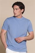 T-SHIRT S/S PIQUET STRETCH G/D DK.SKY