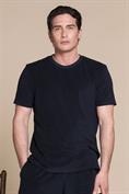 TSHIRT S/S TOWEL TERRY F/D NAVY