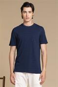 TSHIRT PKT S/S INDIGO SLUB PIQUET E/W DK.INDIGO