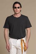 TSHIRT PKT S/S JERSEY SLUB G/D BLACK