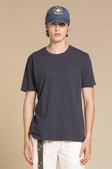 TSHIRT PKT S/S JERSEY SLUB G/D LT.NAVY