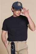 TSHIRT PKT S/S PIQUET STRETCH G/D NAVY
