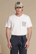 TSHIRT PKT S/S JERSEY SLUB G/D WHITE