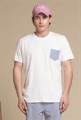 TSHIRT PKT S/S JERSEY SOLID F/D CARBON FINISH WHITE