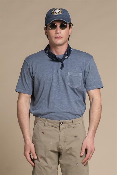 TSHIRT PKT S/S JERSEY SLUB G/D LT.AVION