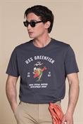 T-SHIRT PRN S/S JERSEY SOLID F/D CARBON FINISH INDA INK