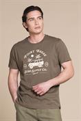 T-SHIRT PRN S/S JERSEY SOLID F/D CARBON FINISH MIL.GREEN