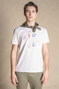 T-SHIRT PRN S/S JERSEY SOLID F/D CARBON FINISH  WHITE