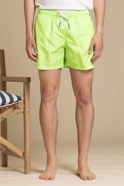 SWIMMING TRUNKS POLYESTER GREEN FLUO