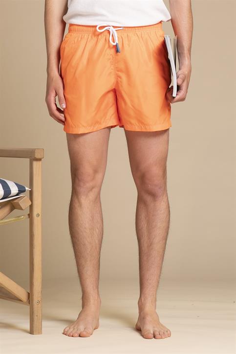 SWIMMING TRUNKS POLYESTER ORANGE FLUO