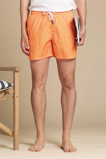 SWIMMING TRUNKS POLYESTER ORANGE FLUO