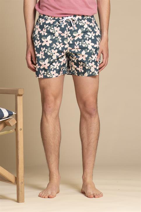 SWIMMING TRUNKS POLYESTER ALLOVER GREEN