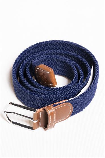 BELT COTTON STRETCH BLUE