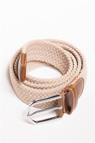 BELT COTTON STRETCH BEIGE