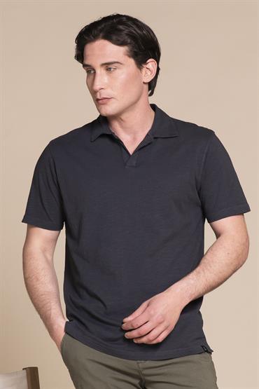 POLO SKIPPER S/S JERSEY SLUB G/D LT.NAVY