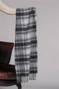 SCARF ACRYLIC GREY CHECK