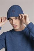 CAP LAMBSWOOL BLUE