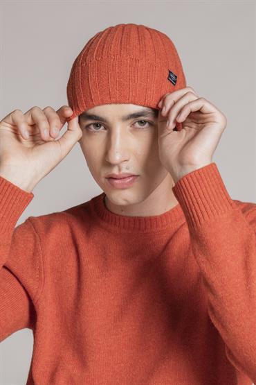 CAP LAMBSWOOL ORANGE
