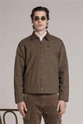 SHORT JACKET CANVAS BROWN