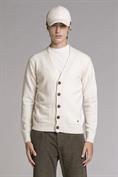 CARDIGAN BTN LAMBSWOOL OFF WHITE