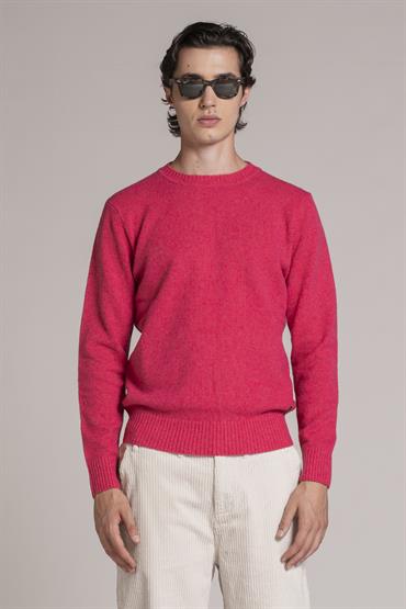 ROUND NECK LAMBSWOOL MAGENTA