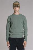 ROUND NECK LAMBSWOOL GRASS GREEN