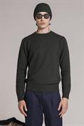 ROUND NECK LAMBSWOOL DK.GREEN