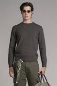 ROUND NECK LAMBSWOOL BROWN