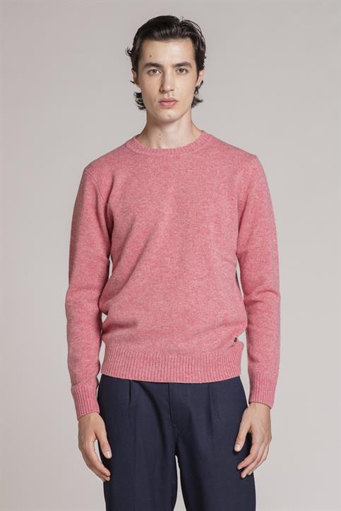 ROUND NECK LAMBSWOOL PINK