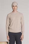 ROUND NECK LAMBSWOOL LT.BEIGE