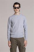 ROUND NECK LAMBSWOOL SKY