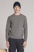 ROUND NECK LAMBSWOOL GREY MEL.