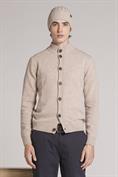 CARDIGAN BTN LAMBSWOOL LT.BEIGE