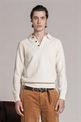 POLO NECK LAMBSWOOL OFF WHITE