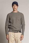 ROUND NECK LAMBSWOOL MEDIUM GREY