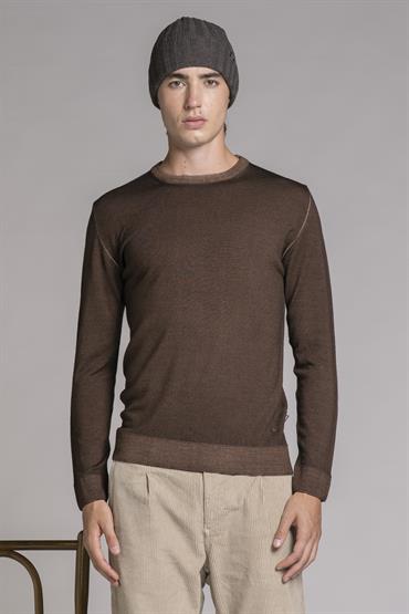 ROUND NECK MERINOS DK.MUD