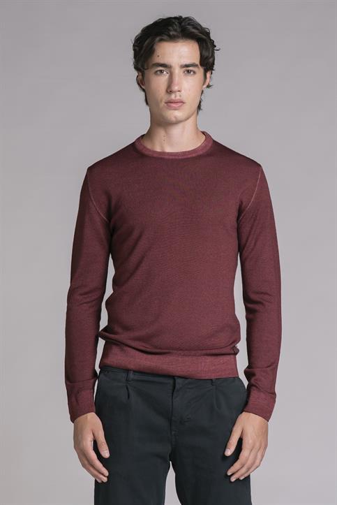 ROUND NECK MERINOS BURGUNDY