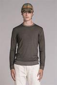 ROUND NECK MERINOS DK.BROWN