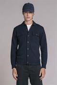 SWEATER OVERSHIRT LAMBSWOOL NAVY